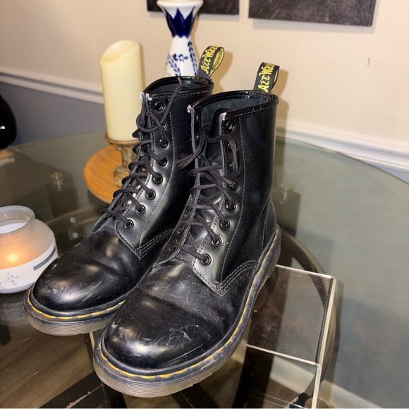Dr. Martens Black Leather Women’s Boots - Picture 3 of 4